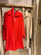 Doorknoop jurk met ceintuur - Rood - L/XL