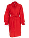 Doorknoop jurk met ceintuur - Rood - L/XL