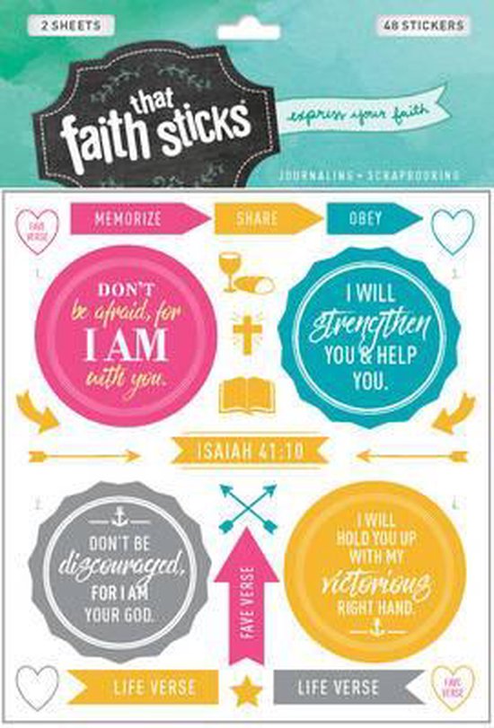That Faith Stickers - Bible Journaling - Isaiah 41:10