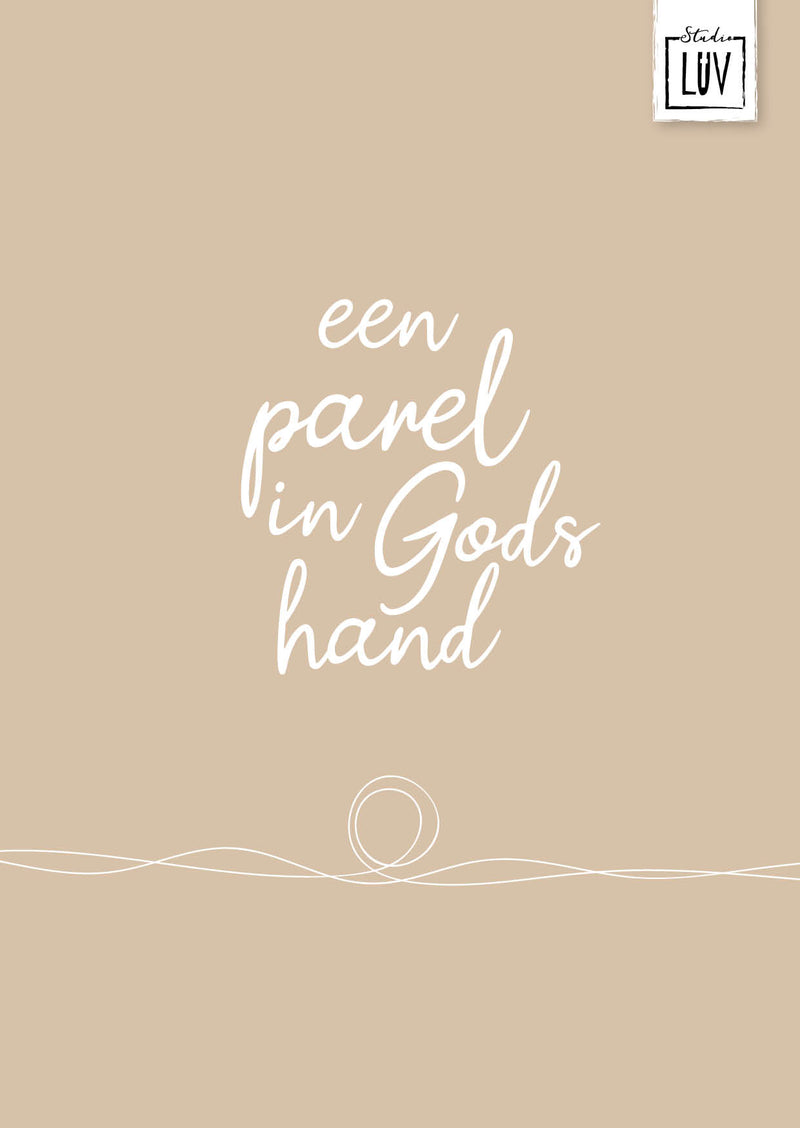 Een parel in Gods hand - 7212 - Studio LUV kaarten
