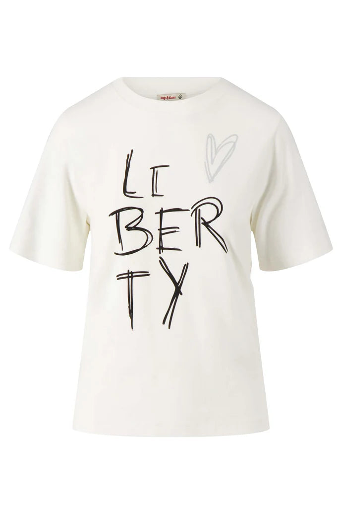 Zusss - T-shirt met liberty print - Off White