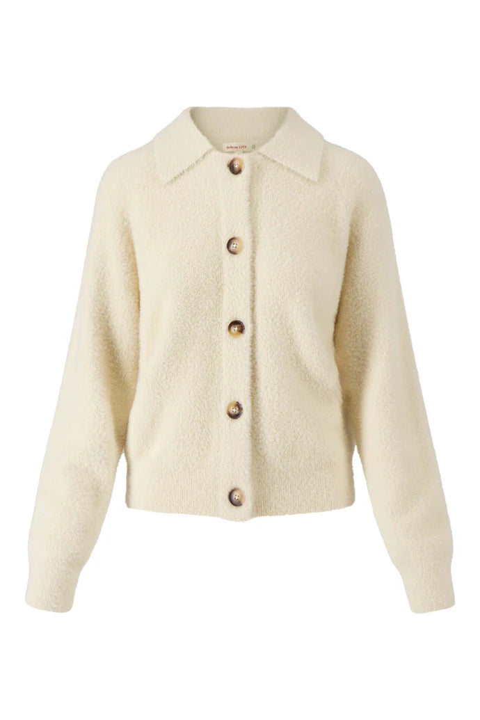 Zusss - Fluffy vestje met polokraag - Kit