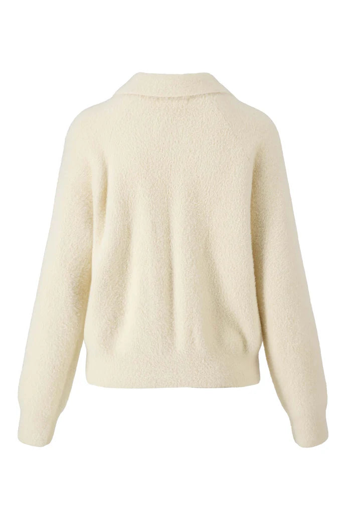 Zusss - Fluffy vestje met polokraag - Kit