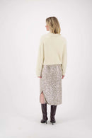 Zusss - Fluffy vestje met polokraag - Kit