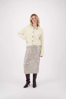 Zusss - Fluffy vestje met polokraag - Kit