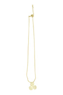 Zusss - Ketting met bloembedel - Goud