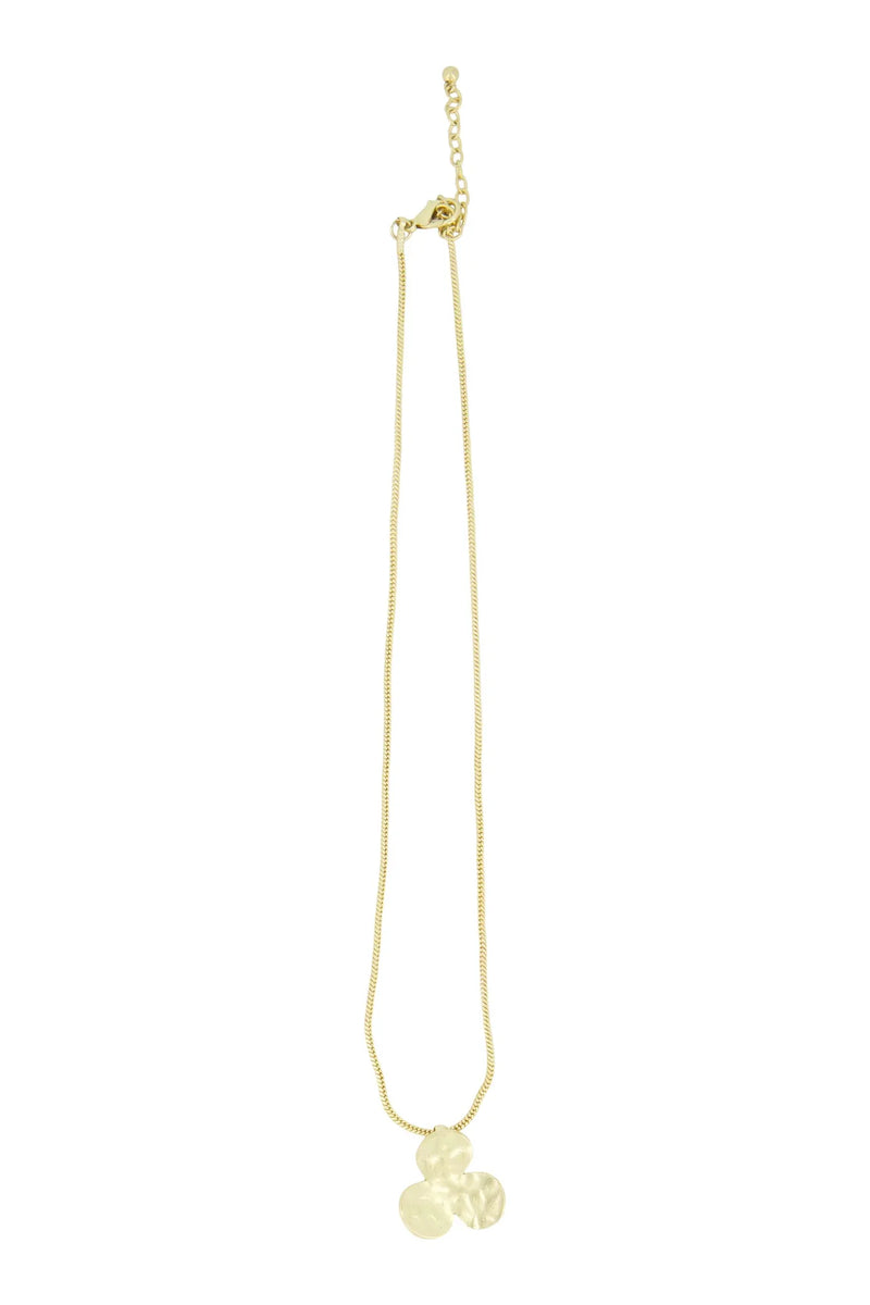 Zusss - Ketting met bloembedel - Goud