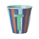 Rice by Rice - Alfabet bekers - Medium - Stripes boys