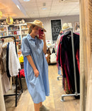 Blouse Jurk met zakken - Blauw