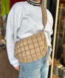 Puffer Crossbody Bag - Taupe