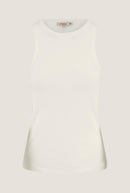 Zusss - Tanktop met Borduur - Off White