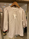 Zusss - pofmouw top gestreept off white/ ecru