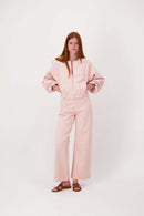 Zusss - Wide Leg Jeans Gekleurd - Roze