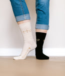 LUME x LUV Sokken - Geloof, hoop, liefde - Off White