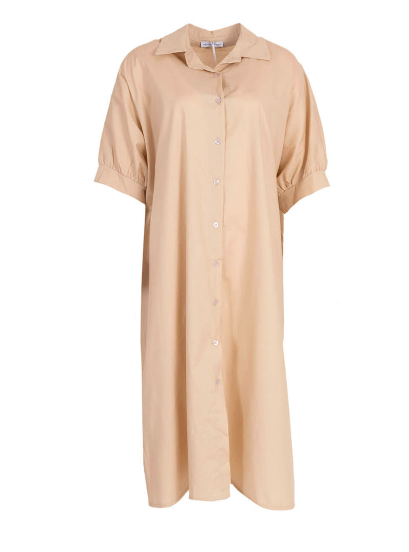 Blouse Jurk met zakken - Beige