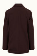 Zusss - Blazer met stretch - Donker bruin / choco