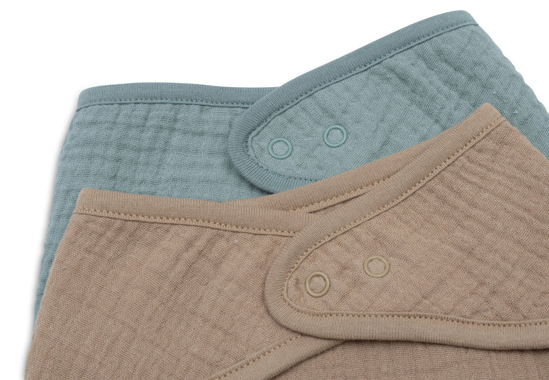 Slab Bandana Hydrofiel - Sea Green/Biscuit - 2 Stuks