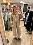 Co-ord Set - Broek & Blouse - Taupe