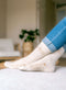 LUME x LUV Sokken - Geloof, hoop, liefde - Off White
