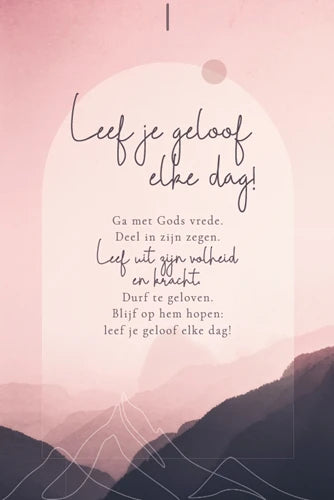 Kaart Sela songs - 7939 - Leef je geloof elke dag