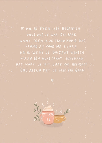 Kaart - Alette Koornneef - Ik wil je eventjes bedanken