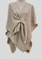 Prachtige Omslagdoek / Poncho / Vest - Beige / Zand