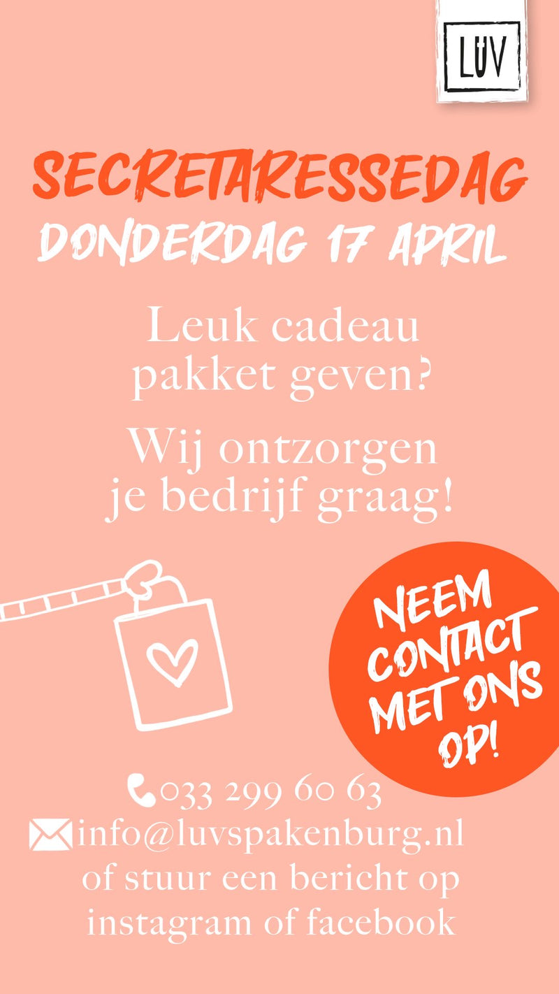 LUV’s CADEAUTASJE - SECRETARESSESDAG 🌷