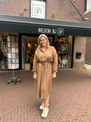 Lange jurk - Taupe