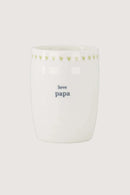 Zusss - Koffiemok lieve papa - Wit/Lichtgroen