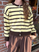 Gestreept Vestje Julia - Geel/Bruin