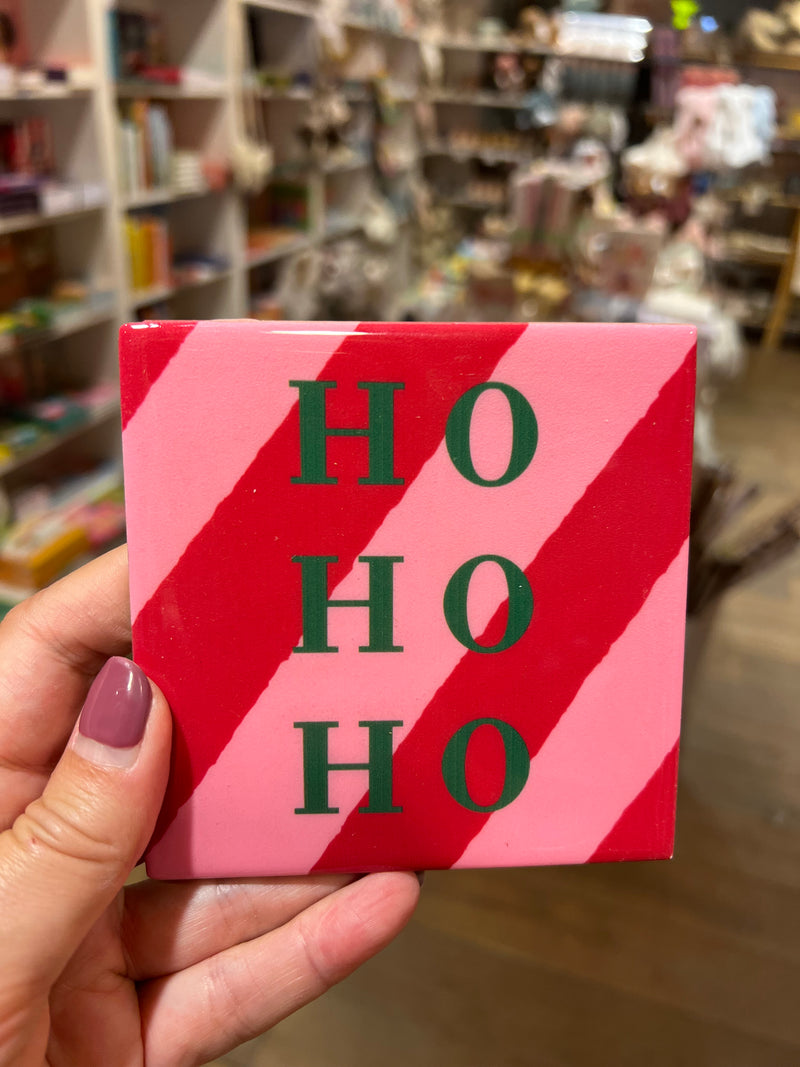 Tegeltje 10 x 10 cm - Ho ho ho