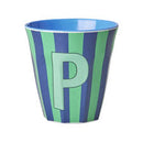Rice by Rice - Alfabet bekers - Medium - Stripes boys