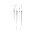 Doosje met 6 glazen ijspegel ornamenten