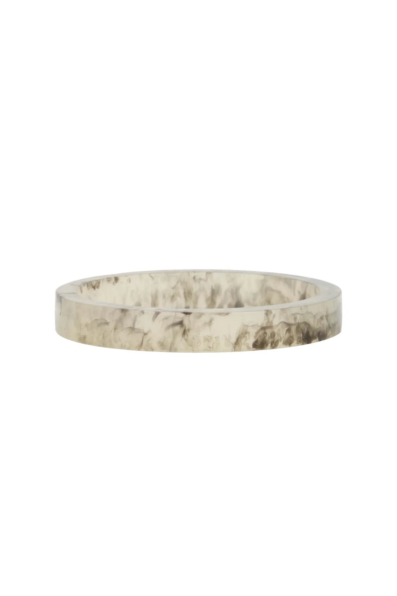 Zusss - Set van 2 resin armbanden - beige