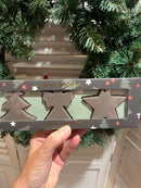 Doosje met 3 ornament wax geurhangers - Christmas - Taupe