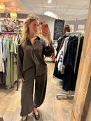 Co-ord Set - Broek & Blouse - Chocolade bruin