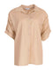 Blouse met korte mouw - Beige