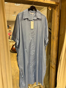 Blouse Jurk met zakken - Blauw