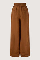 Zusss - Linnen Broek Met Riempje - Warm Camel
