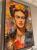 Schilderij PopArt Frida Kahlo - 70x105x5cm