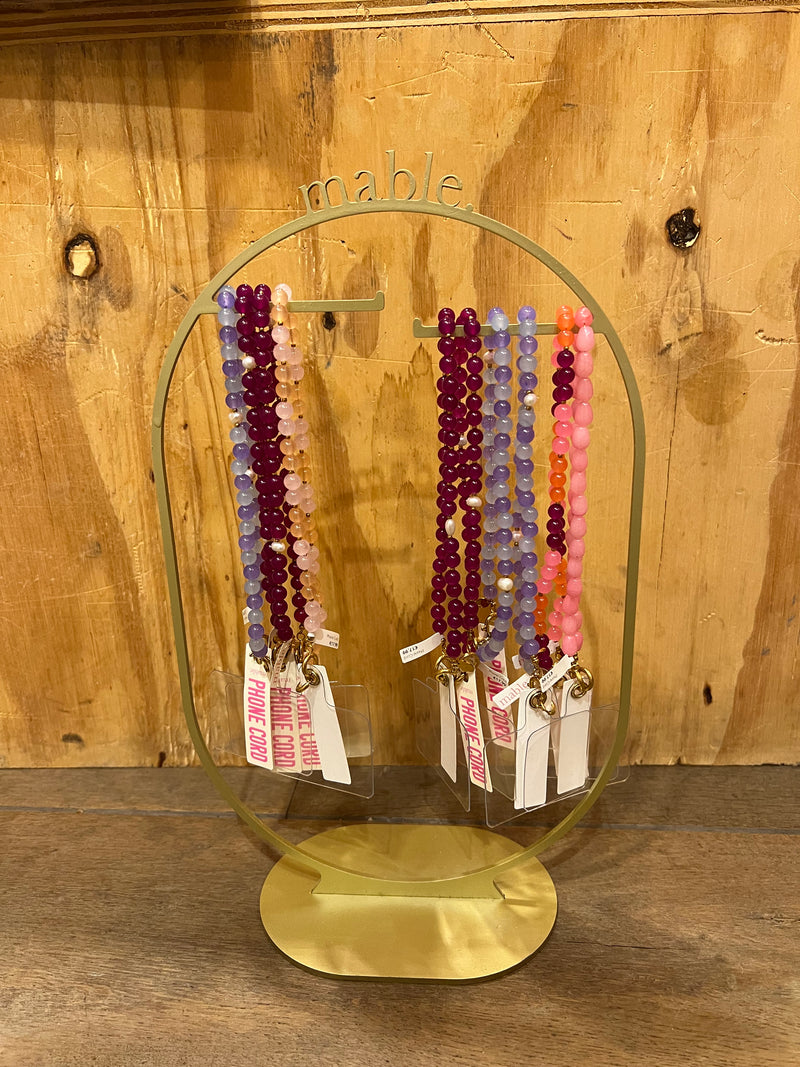 MABLE - Telefoonkoord - Paars/Lila/Parel