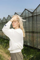 Zusss - Trui met hartje detail - Off White