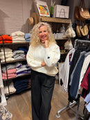 Zusss - Trui met hartje detail - Off White