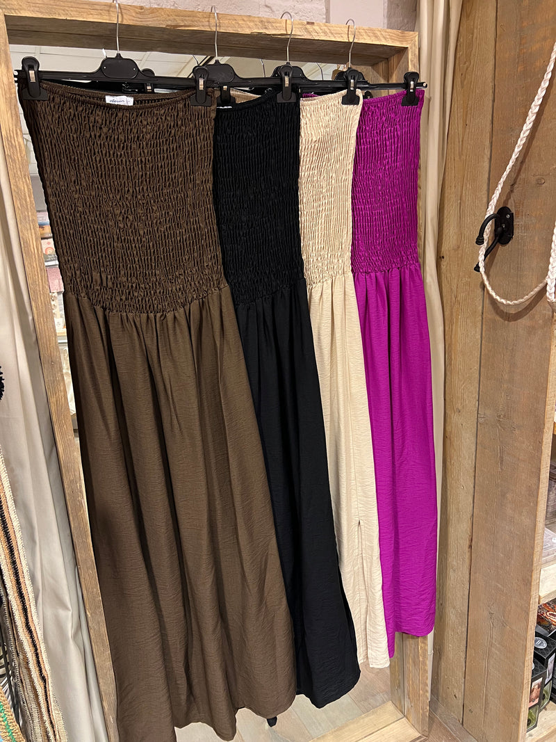 BANDEAU ZOMERJURK SOPHIE – Chocolade Bruin