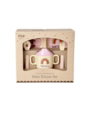 Rice - Baby Eetset ABC - Roze - Geschenkdoos
