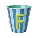 Rice by Rice - Alfabet bekers - Medium - Stripes boys