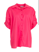 Blouse met korte mouw - Roze
