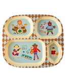 Rice - Kinderbord met 4 Compartimenten - Mint - Music Band