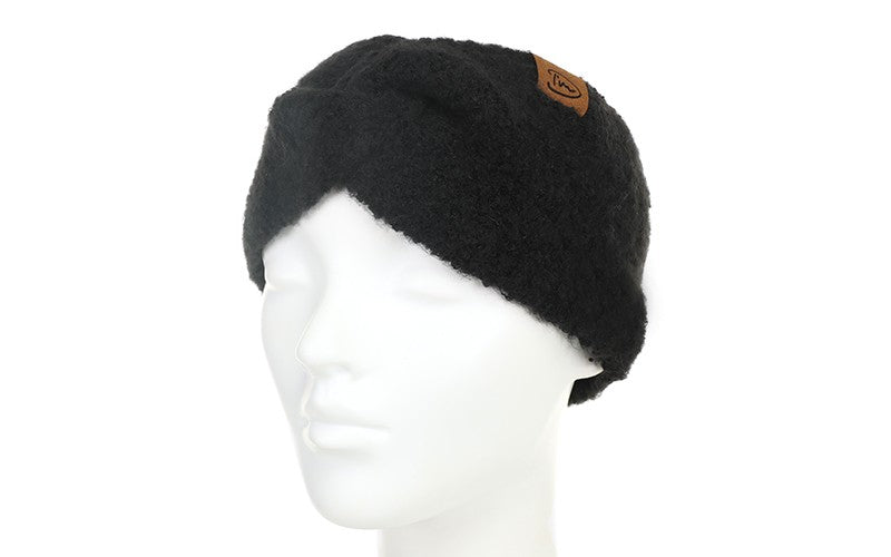 Zachte warme Hoofdband - Zwart