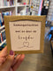 Tegeltje 10 x 10 cm - Samengevlochten met en door liefde